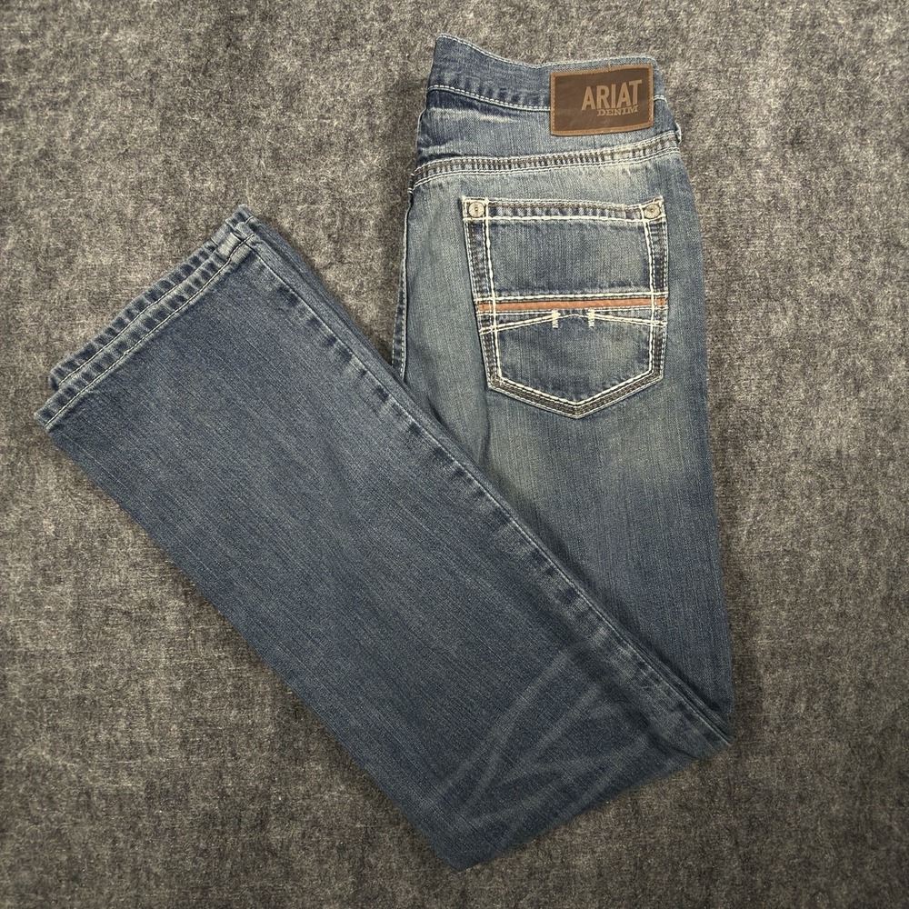 Ariat Jeans Mens 35x36 Blue M4 Coltrane Durango Low Rise Relaxed Bootcut Western